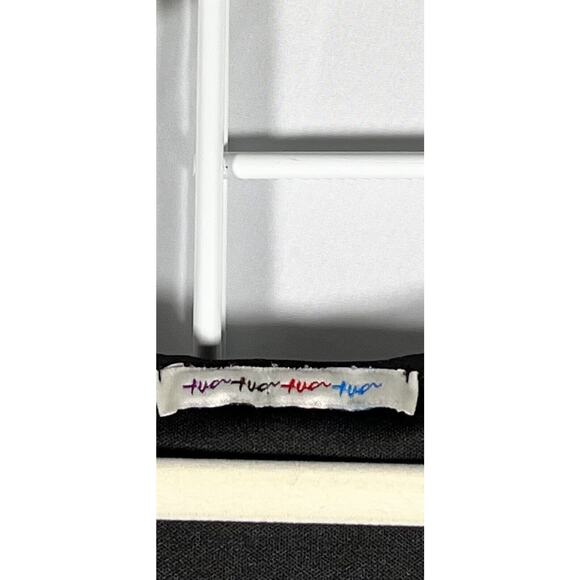 Tua Hi Low Maxi Dress Womens Size S Gray Black Smudge Print Elastic Waist Boho - Picture 5 of 10